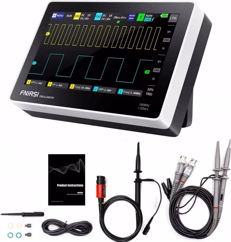 Misuratore digitale multimetro oscilloscopio portatile FNIRSI 1013D 100MHz P4100