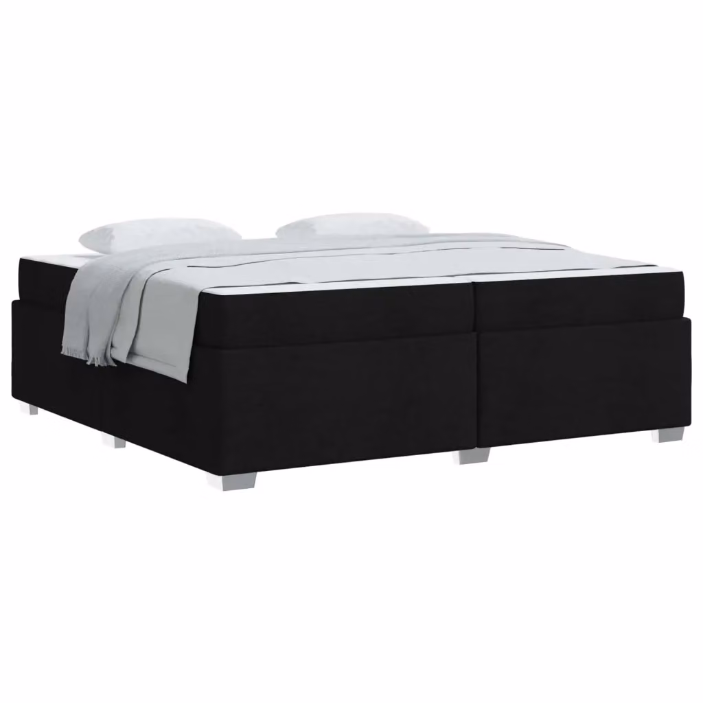 Struttura letto con materasso vidaXL in tessuto nero, L/P: 200 x 200 cm – 2