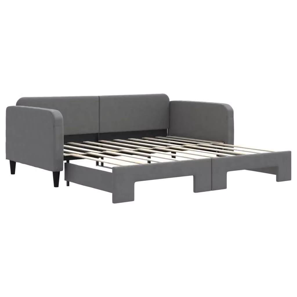 Divano Letto Moderno vidaXL Grigio con Struttura Imbottita per Soggiorno e Camera da Letto – 2