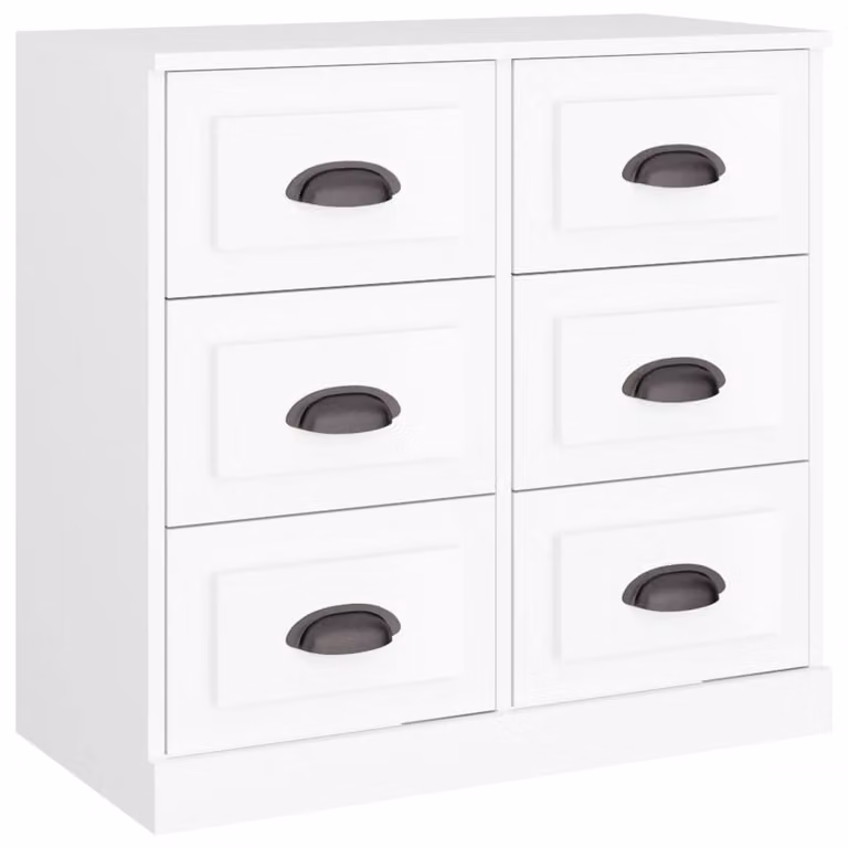 Credenza Bianca 70x35,5x67,5 cm in Legno Multistrato