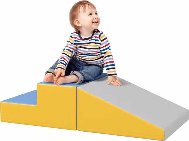 Set di 2 costruzioni morbide in schiuma AIYAPLAY per bambini, multicolore, L/P/H: 50 x 50 x 25 cm