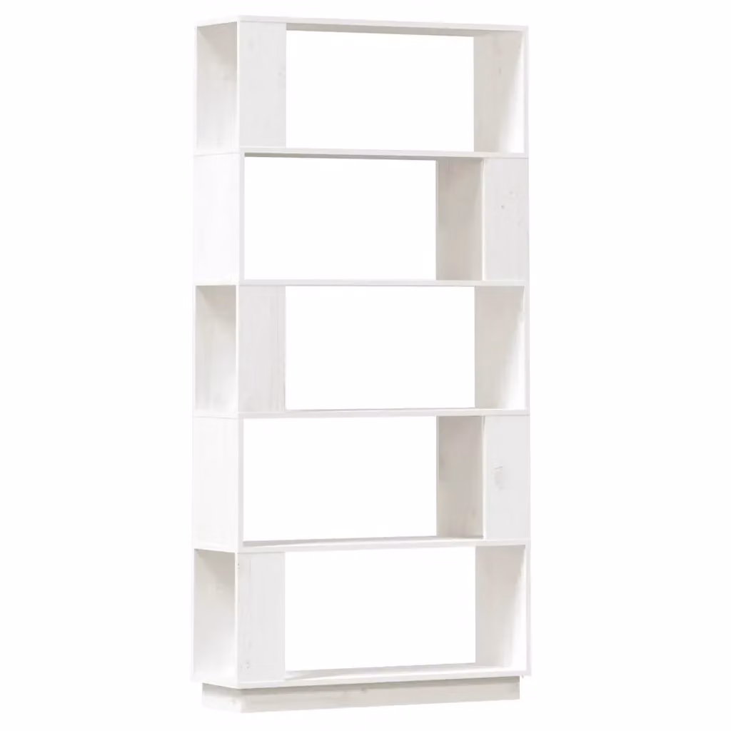Libreria Divisorio Design Mania in Legno Massello di Pino Bianco, L 80 cm x P 25 cm x H 163,5 cm – 2