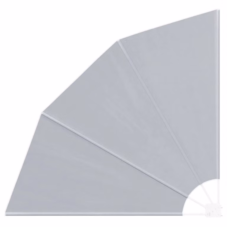 vidaXL Schermo di Privacy per Balcone 160 x 160 cm Poliestere Grigio