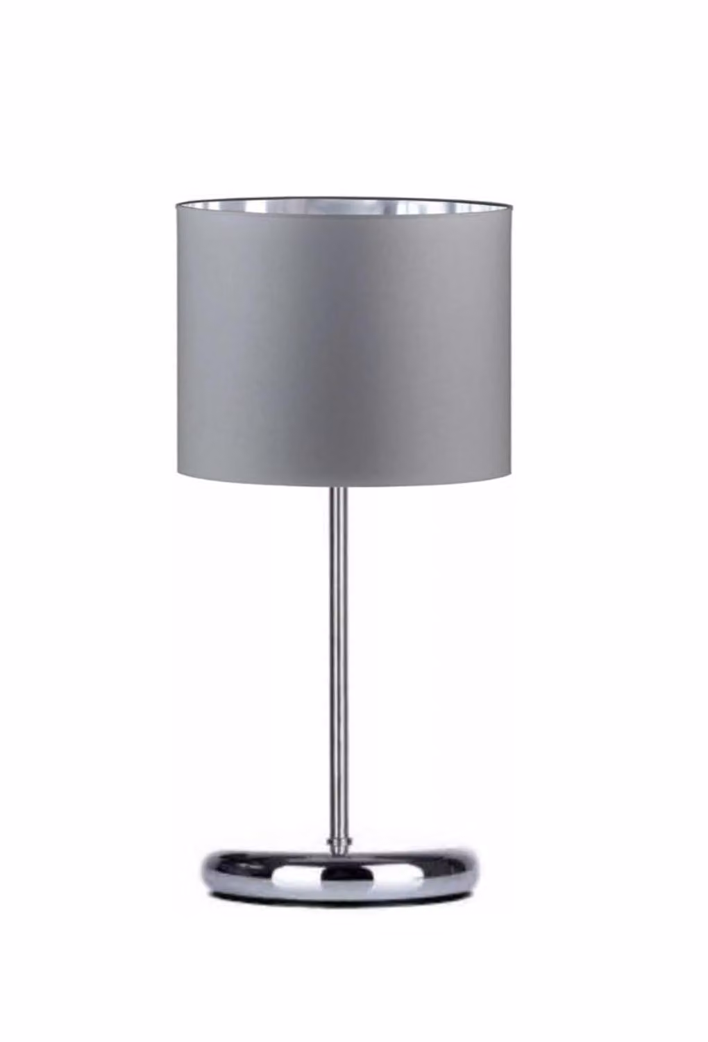 Lampada da tavolo grigio-argento lampada velour vintage moderna E27 lampada di design a 1 luce N230-GL1-GU