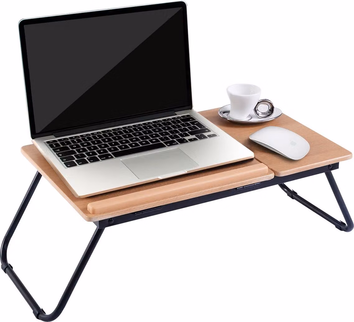 COSTWAY tavolo da letto tavolo per notebook tavolo per laptop supporto per notebook supporto per laptop lapdesk pieghevole