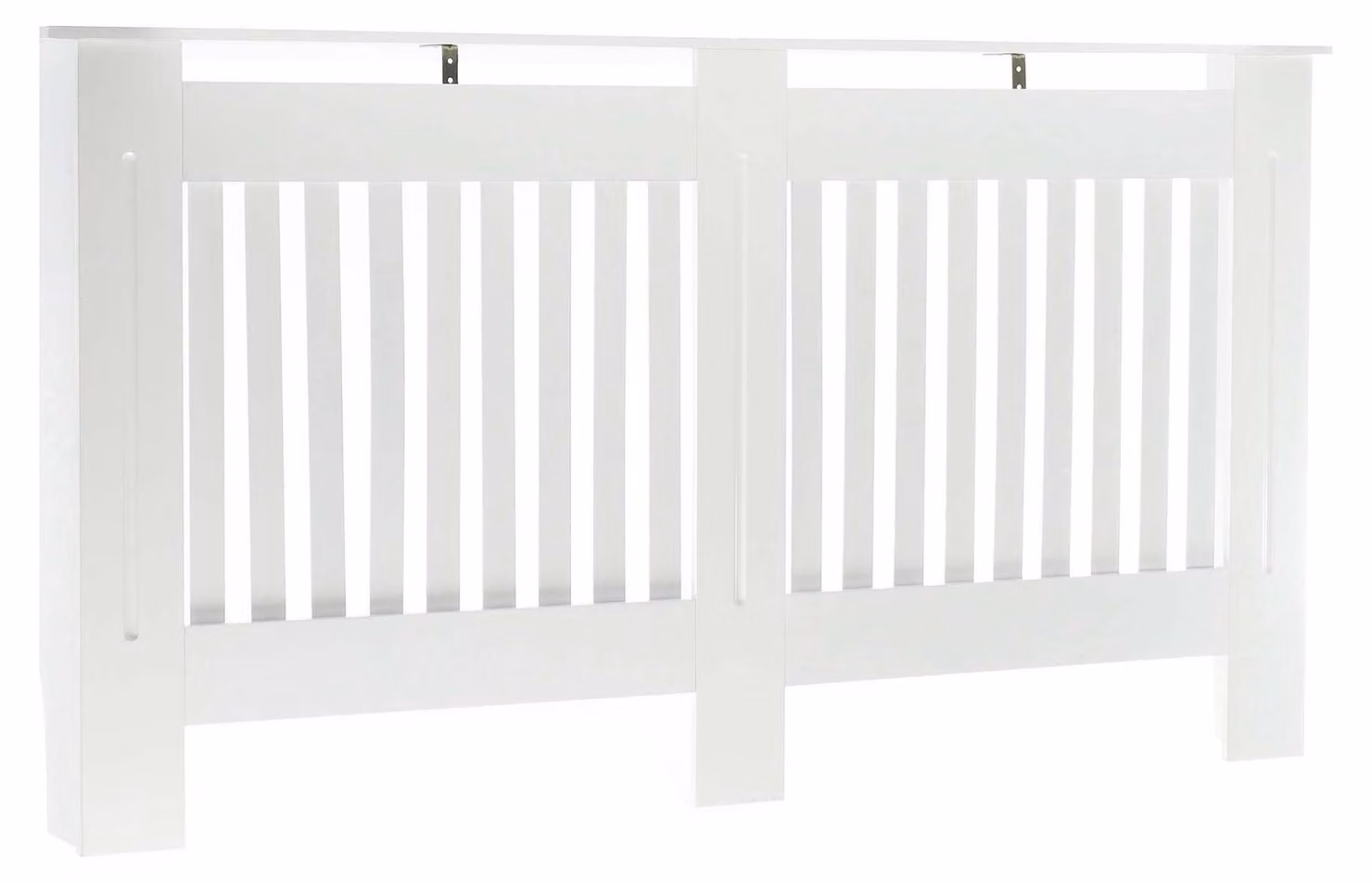Copertura per radiatore, colore bianco, effetto lamellare, dimensioni 172 x 19 x 82 cm, per termosifoni