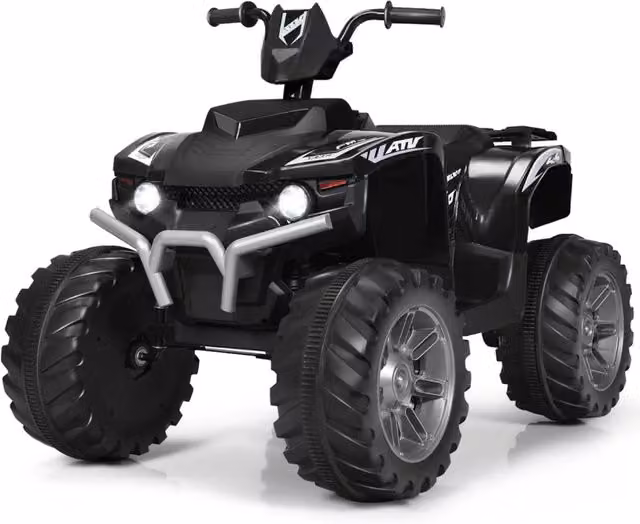 Quad elettrico per bambini con velocità variabile e sedile in PP nero, L 104 cm x P 67 cm x H 74 cm