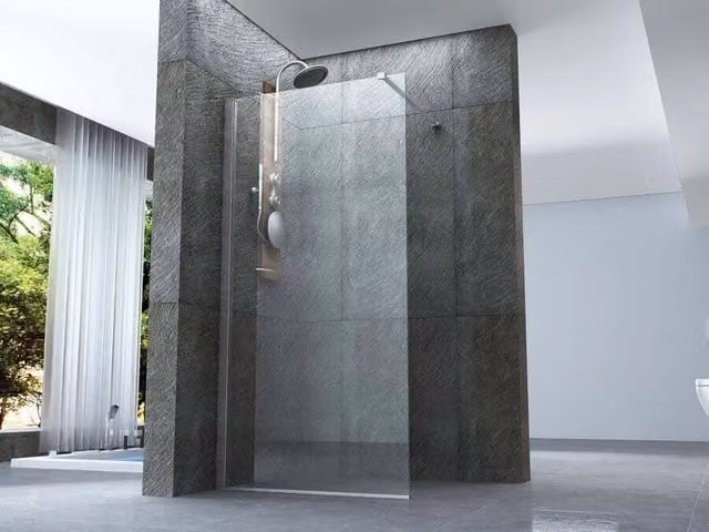 Parete Doccia Walk-In Trasparente 8mm H195cm - 120 cm