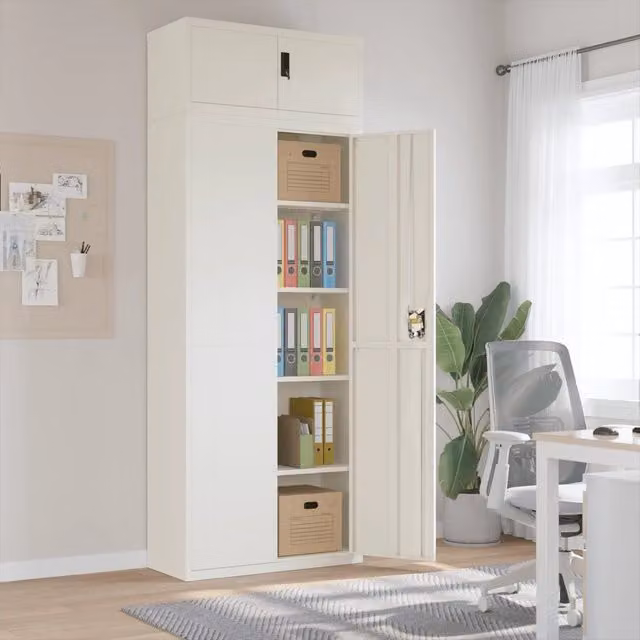 Armadio Classificatore Bianco 90x40x240 cm in Acciaio 3188315