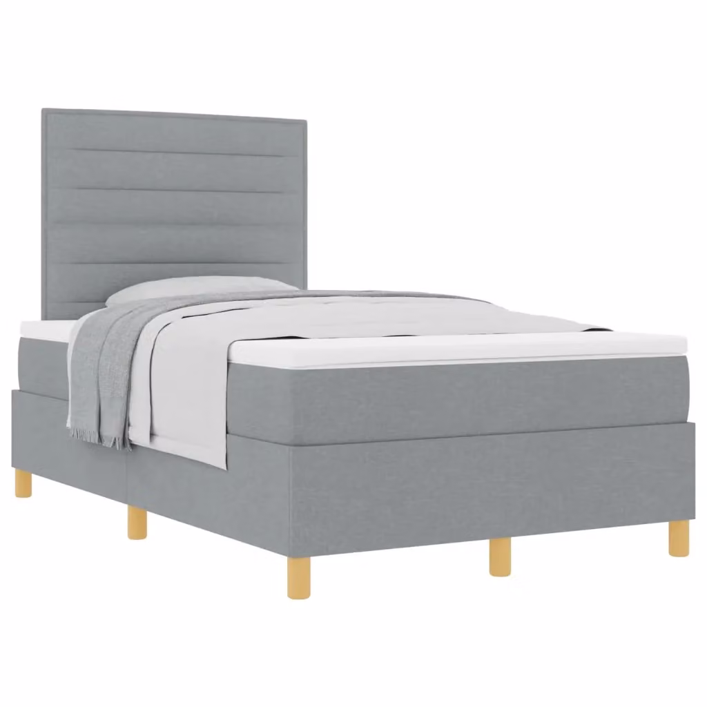 Letto con materasso a molle a tasche vidaXL Grigio L/P/H: 120 x 200 x 28 cm – 2