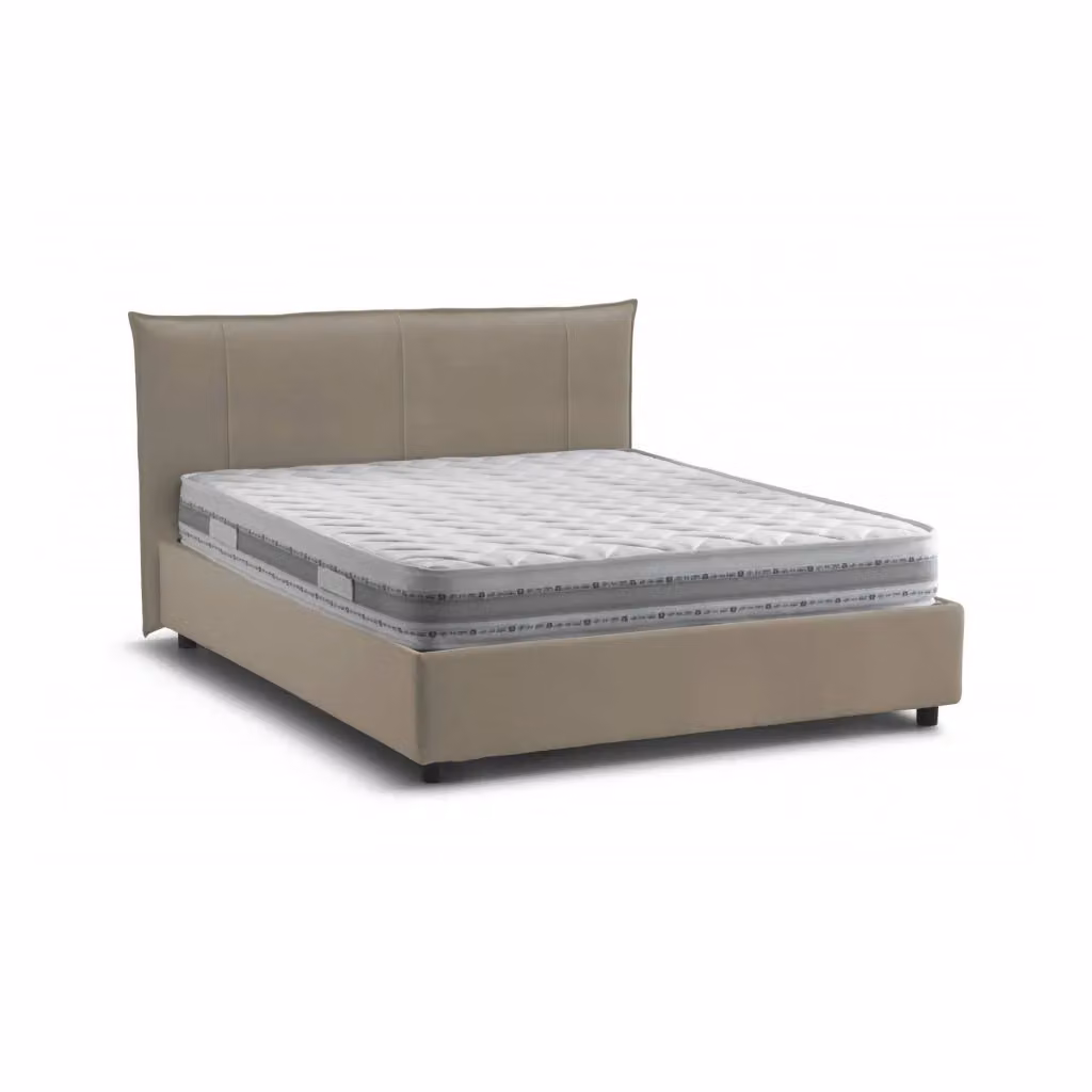 Letto Matrimoniale Geras Talamo Italia con Materasso e Contenitore a Alzata, Grigio, L/P/H: 160 x 200 x 175 cm – 2