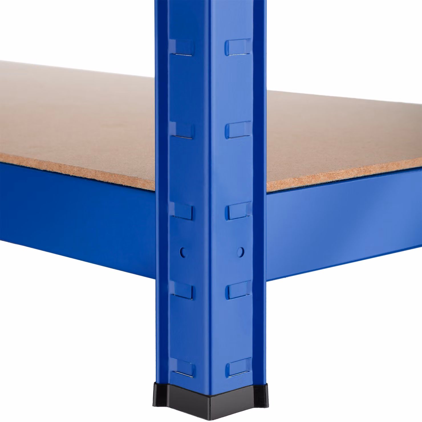Scaffale da magazzino tectake a 5 piani in acciaio blu L: 180,5 cm, P: 90,5 cm, H: 40,5 cm – 1