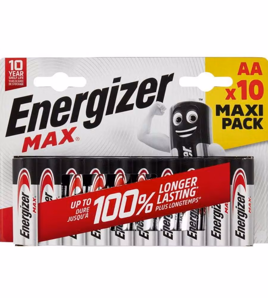 Energizer Max Batterie Alcaline AA Ministilo, Confezione da 10 Pezzi – 2