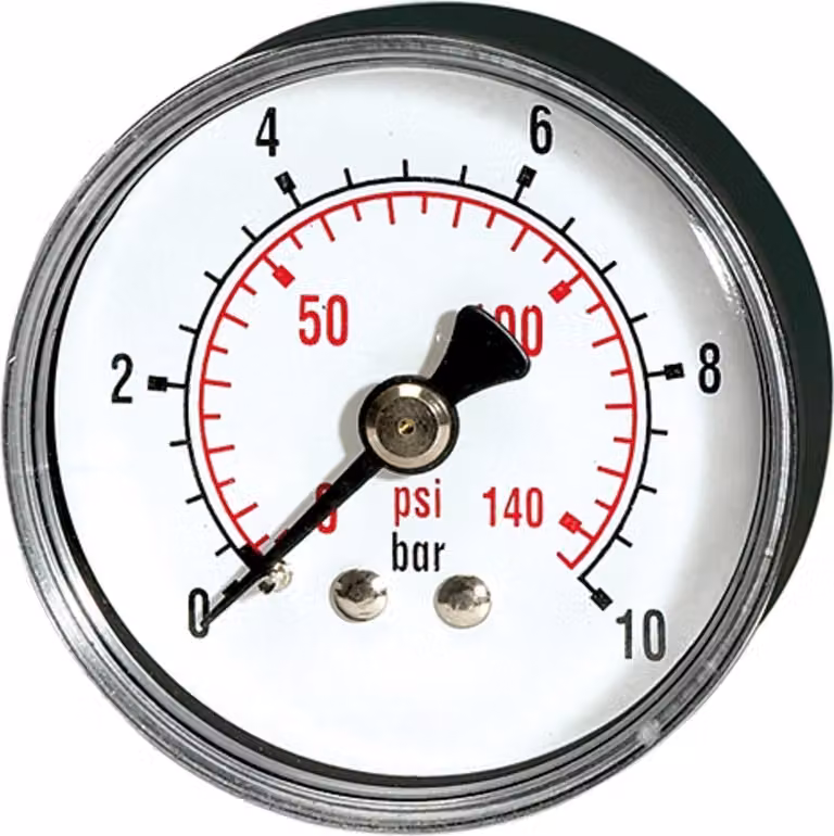 Riegler Standardmano "linea di pressione" G 1/4 posteriore, 0-2,5 bar/36 psi, Ø 50