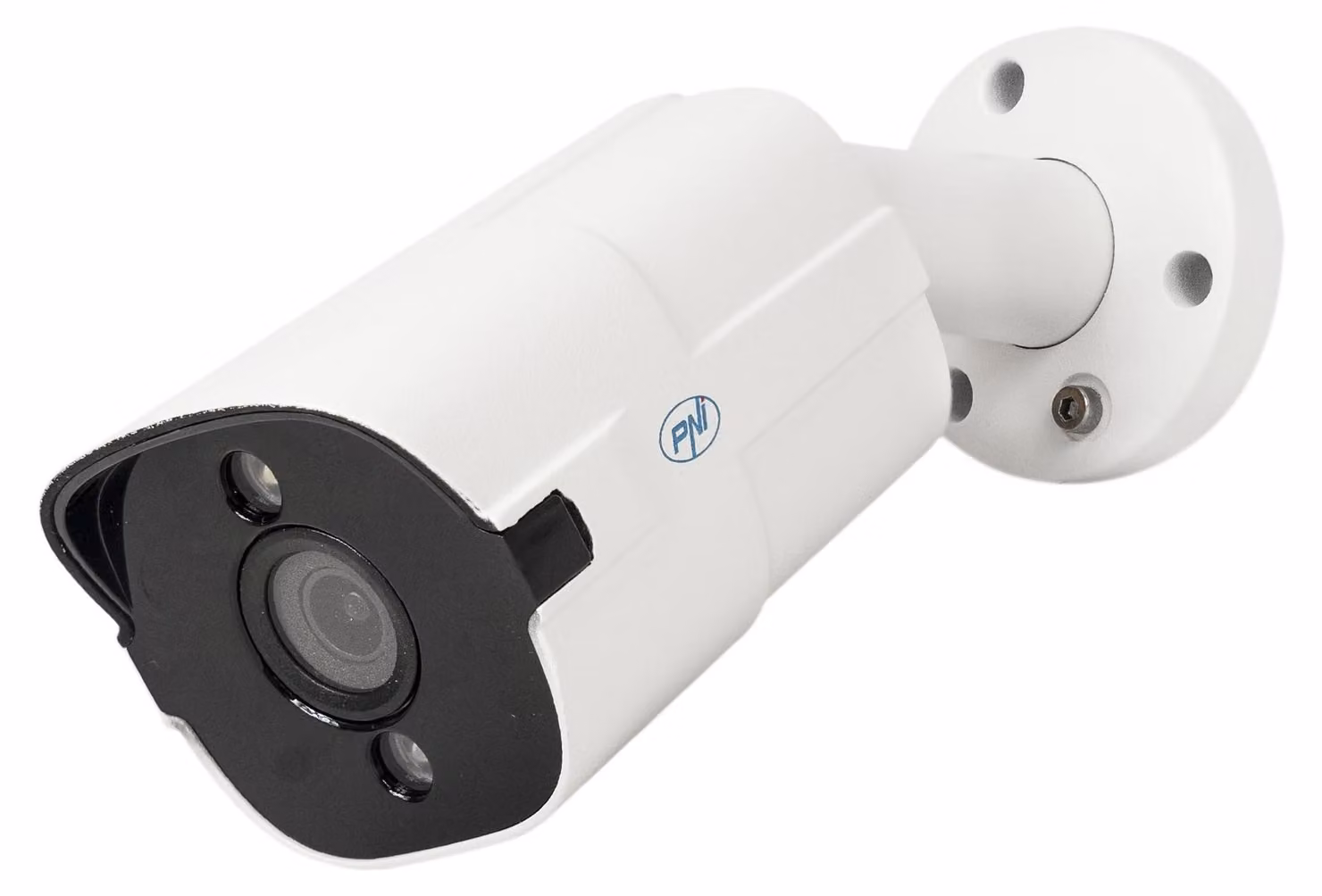 Telecamera IP di videosorveglianza PNI modello IP818J, con alimentazione PoE, tipo bullet, risoluzione 8MP, visione notturna, obiettivo da 2,8 mm