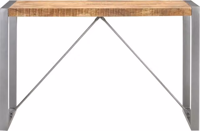 Tavolo da Pranzo 120x60x75 cm in Legno Massello di Mango Grezzo 321561