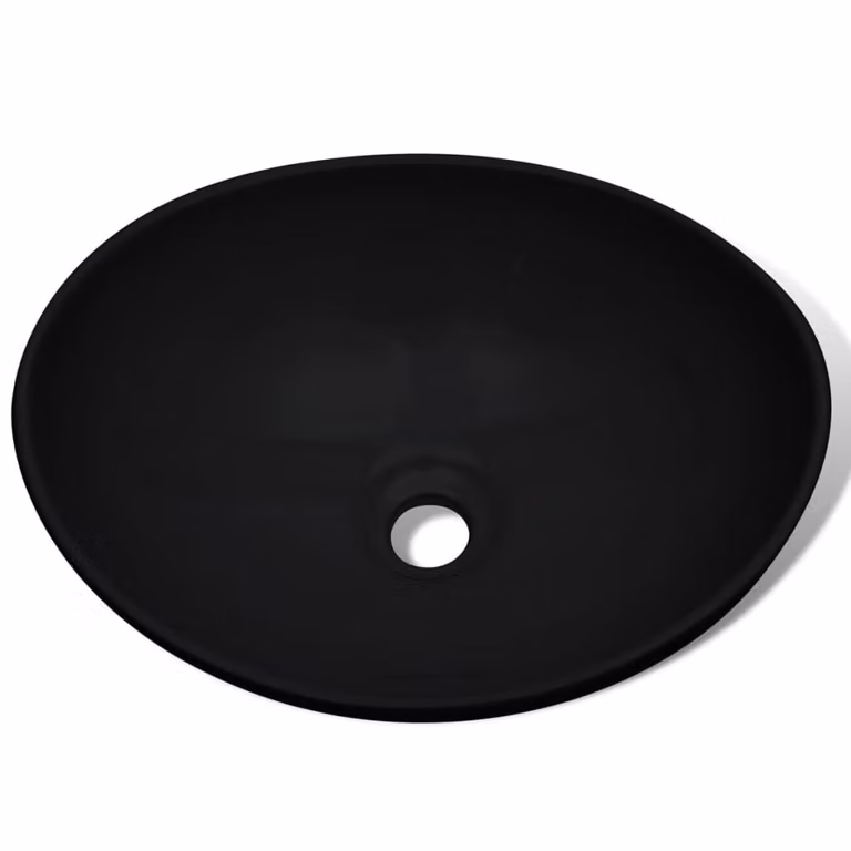 The Living Store Lavabo in Vetroceramica 40 x 33 cm Nero
