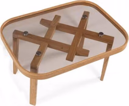 Luxus Möbel Couchtisch Moderner Einrichtung Glastisch Beige Wohnzimmer