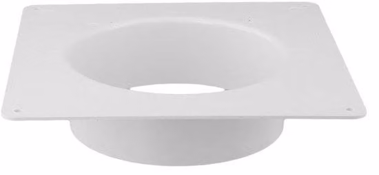 Raccordo per condotti d'aria in plastica - 150 mm - Universale, per uso fai-da-te - Adattatore per ventilazione - Adatto per temperature elevate e basse - Facile da installare