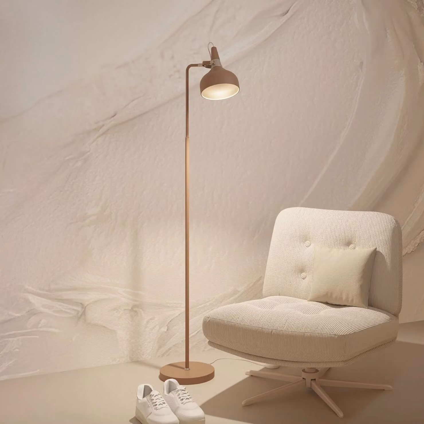 Paulmann Lampada da terra Juna STYLE, Marrone / Ruggine, Soggiorno / Sala da pranzo, Metallo, Moderno, Lampada da terra