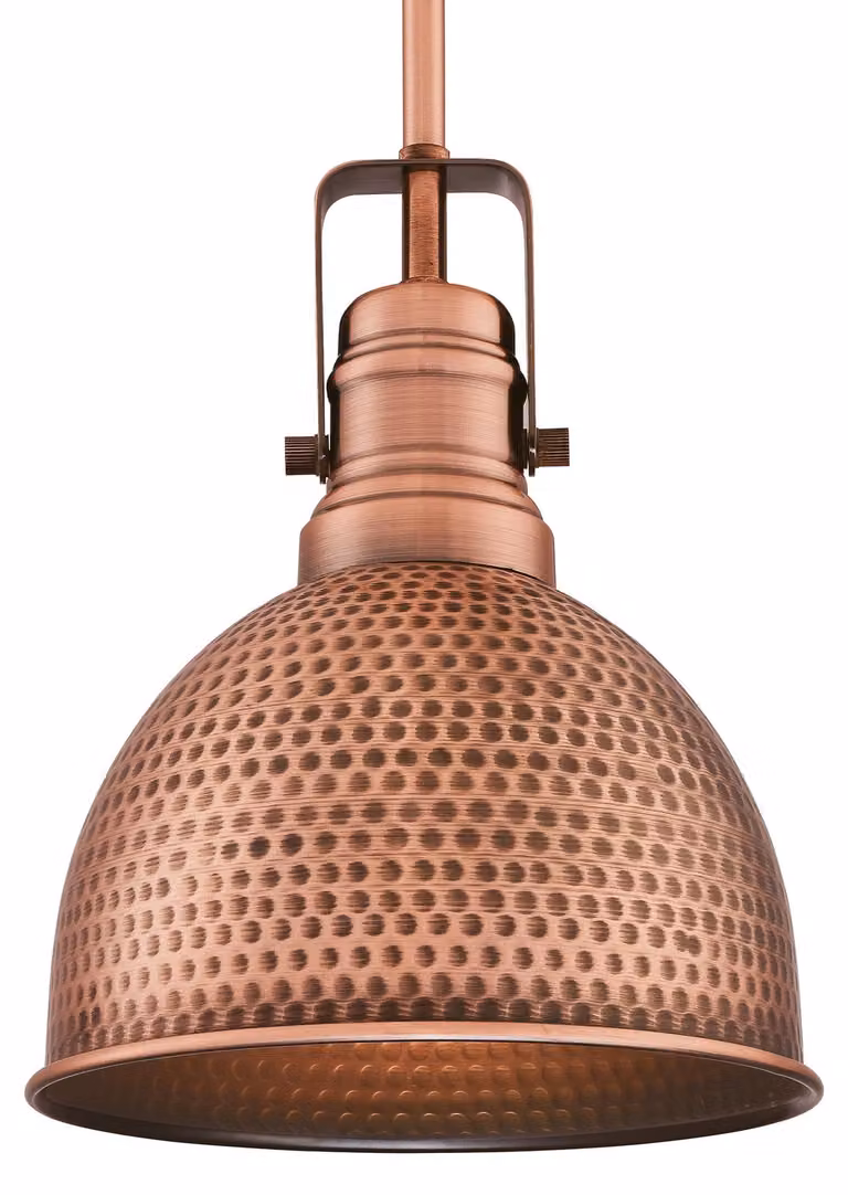 Lampada a sospensione Madras in rame per 1 sorgente luminosa