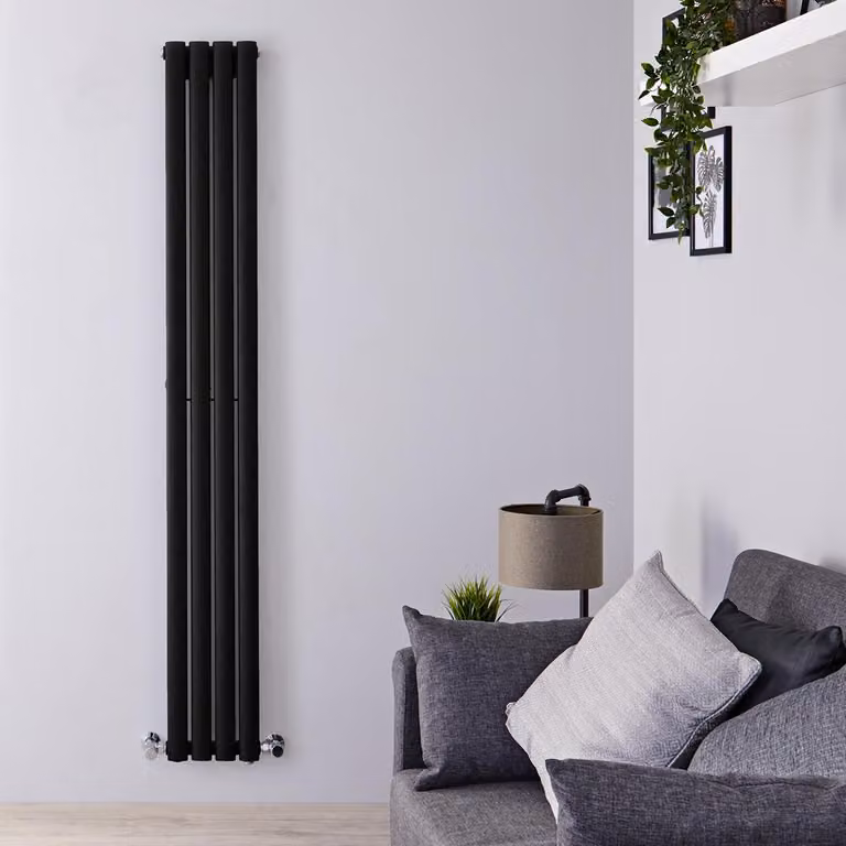 Radiatore Termosifone Nero Opaco 1780x236mm 470W - Revive