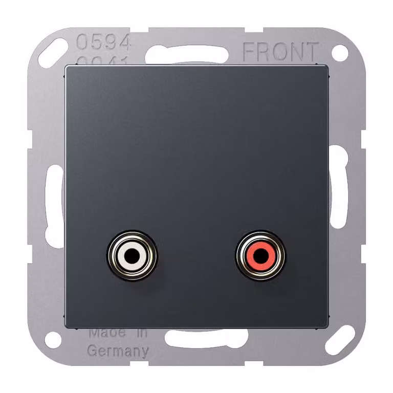 Jung MAA1021ANM Cinch Audio antracite opaco