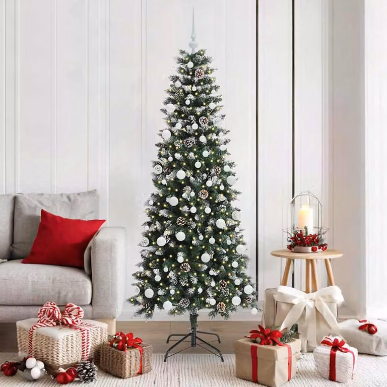 Maison Exclusive - Albero di Natale artificiale verde 180 cm PVC, plastica e acciaio