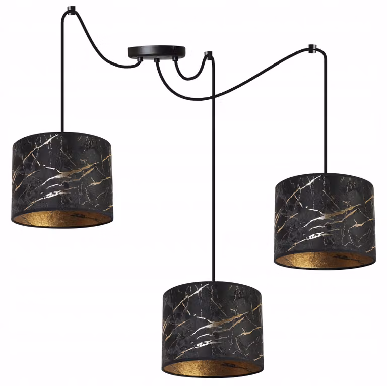 Lampada a sospensione Spider Gold – Lampada a sospensione moderna con paralume Lampada da soffitto di design