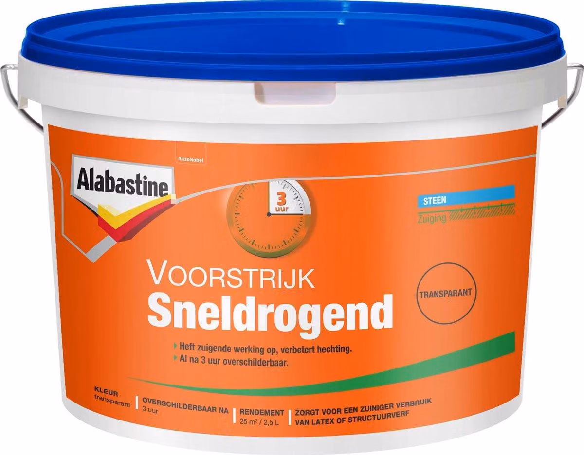 Alabastina primer trasparente a rapida essiccazione 2,5l Versluis - Veba
