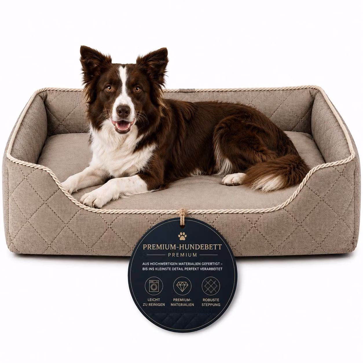 Divano per cane cuccia lavabile rivestimento sfoderabile tessuto da arredamento L 75x60 cm