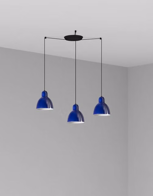 VENICE 3L Lampada a sospensione blu cobalto