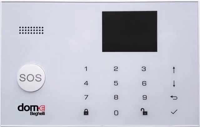 Kit di Allarme Wireless Beghelli con Connessione Wifi e GSM Bianco Pronto All'Uso
