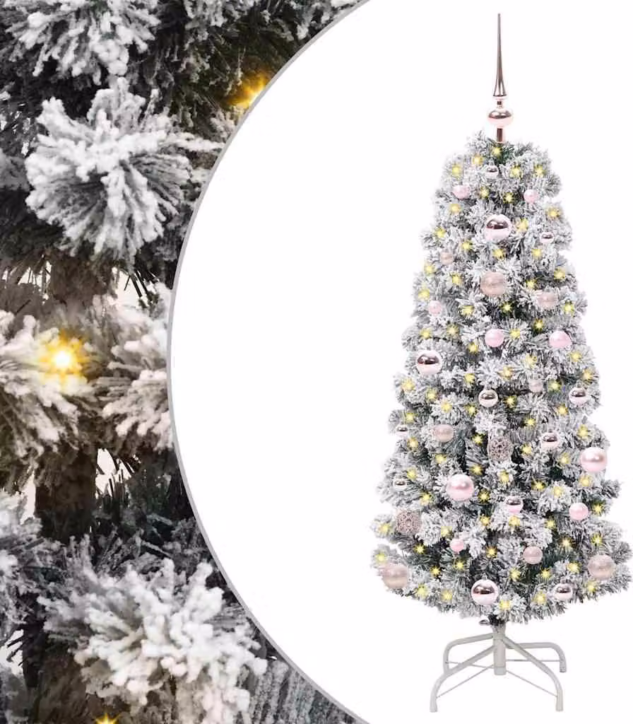 Albero di Natale Artificiale con Rami Pieghevoli 120 cm