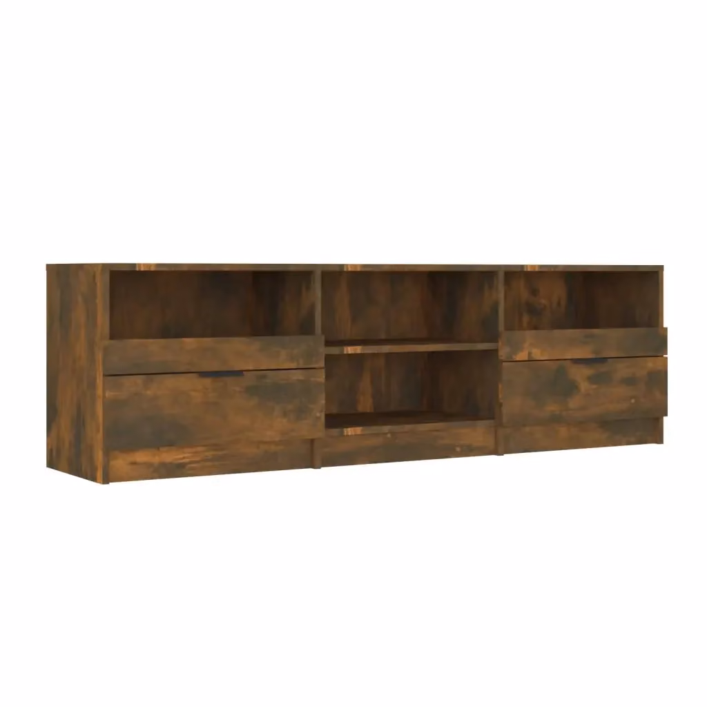 Mobile TV moderno vidaXL in legno rovere fumo marrone L: 150 cm, P: 33,5 cm, H: 45 cm – 2