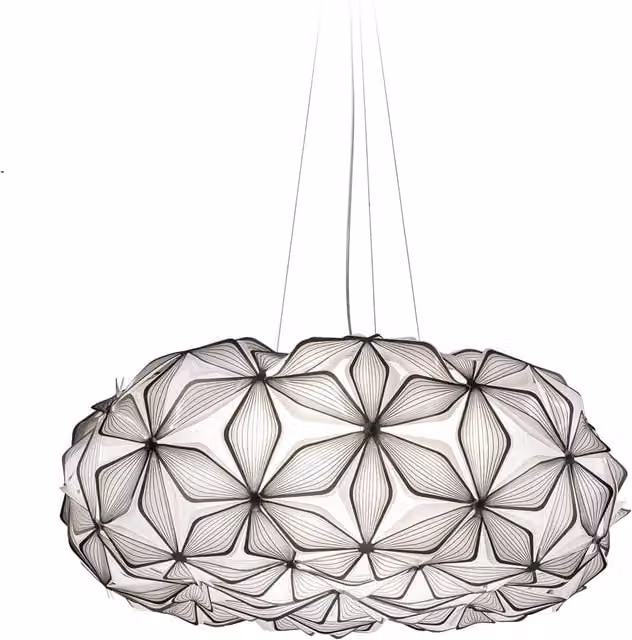 Lampada a sospensione Slamp C'est La Vie bianca con tecnologia LED e altezza regolabile