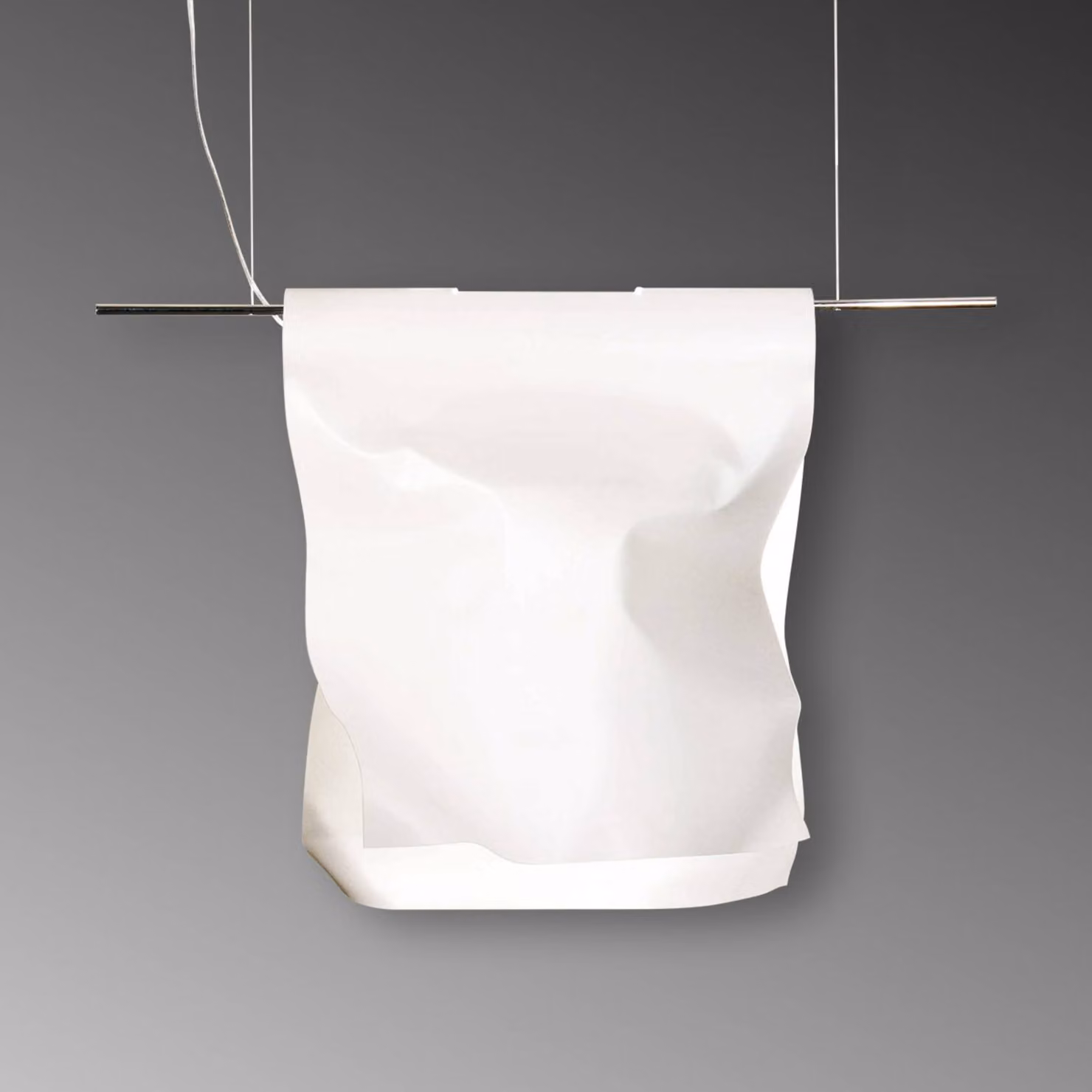 Knikerboker Lampada a sospensione STENDIMI, dimmerabile, Bianco / Opale, Soggiorno / Sala da pranzo, Metallo, Design, Lampada a sospensione
