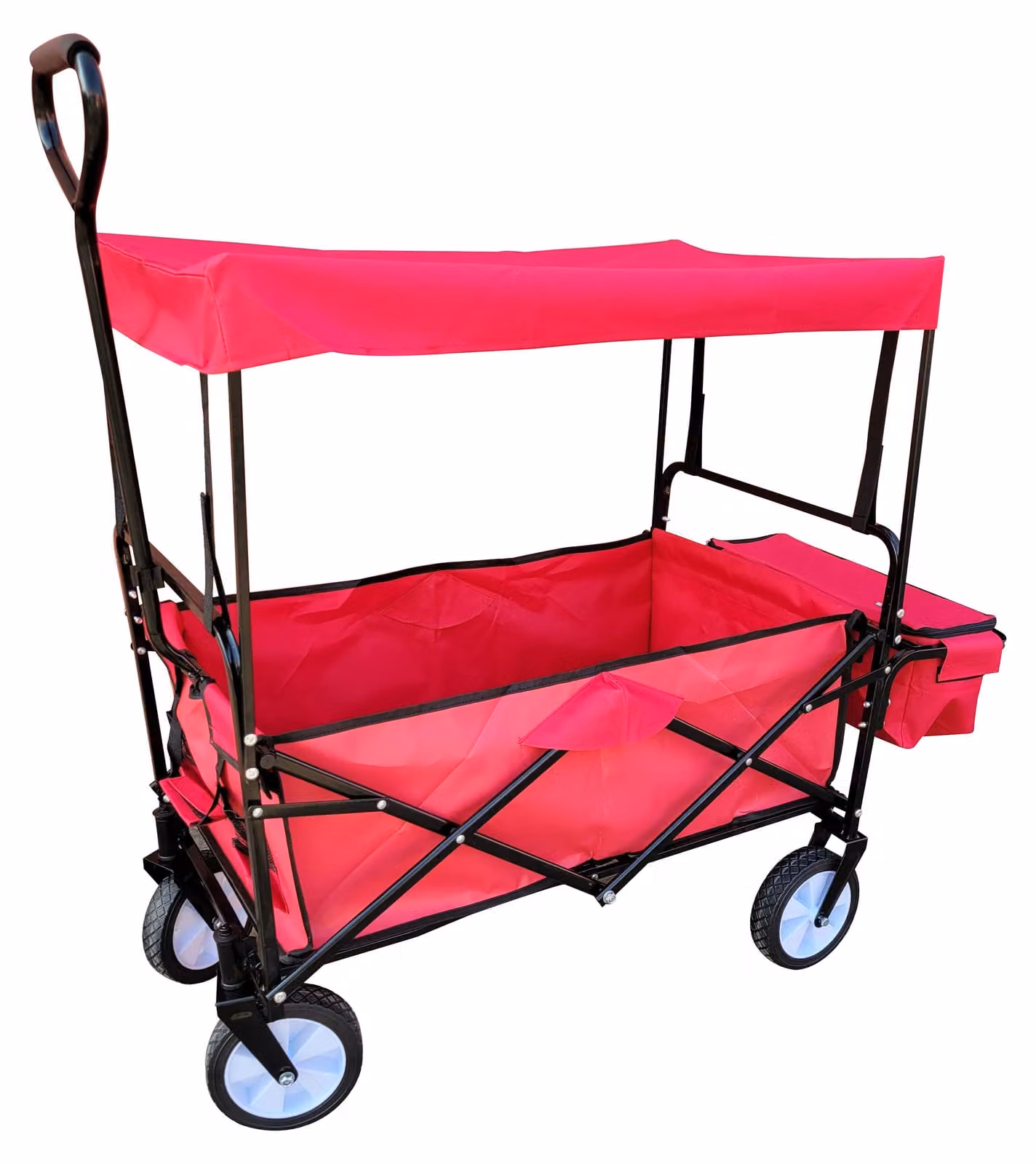 Carretto GreenYard con tettuccio e cestino, ca. 90 x 53 x 118 cm
