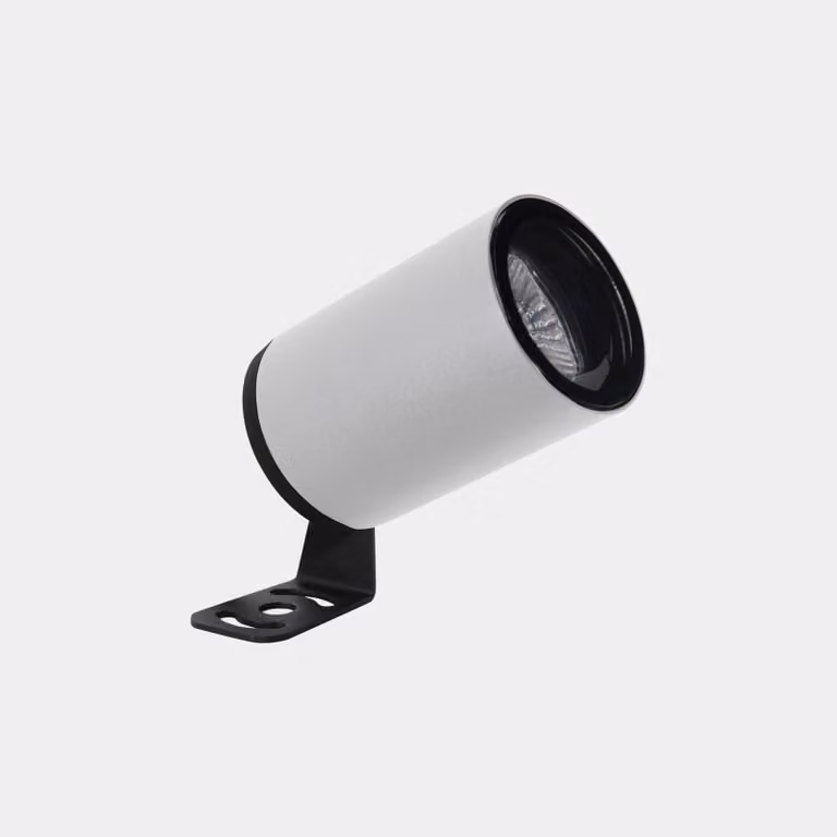LEDS-C4 Faretto da esterno Eko, bianco, altezza 15,7 cm, alluminio Eko, Bianco / Opale, Alluminio, Moderno