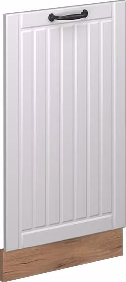 Pannello frontale della lavastoviglie Vicco Fame-Line Bianco rustico 45 cm senza piano di lavoro, Model 56501
