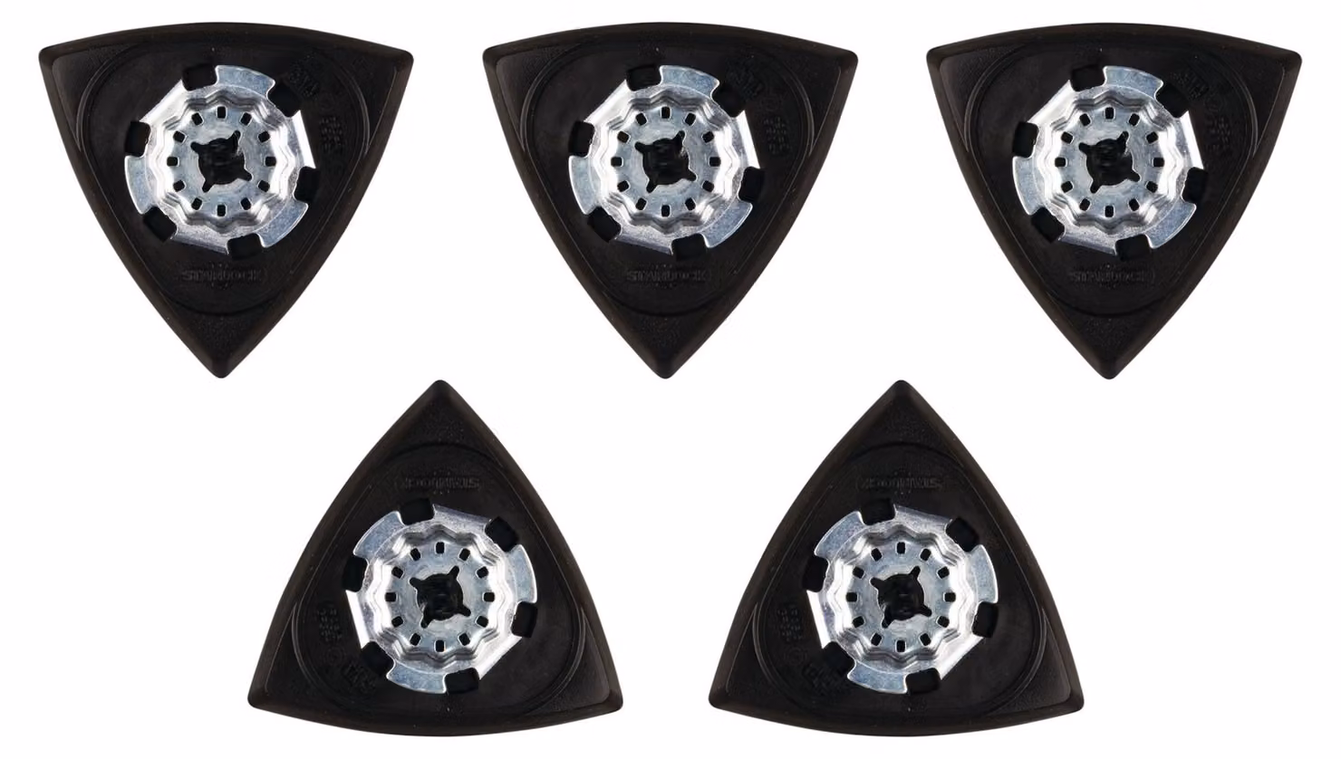 Makita TMA078 Piastra abrasiva Delta Starlock 94 mm con velcro, 5 pezzi (5x B-65115)
