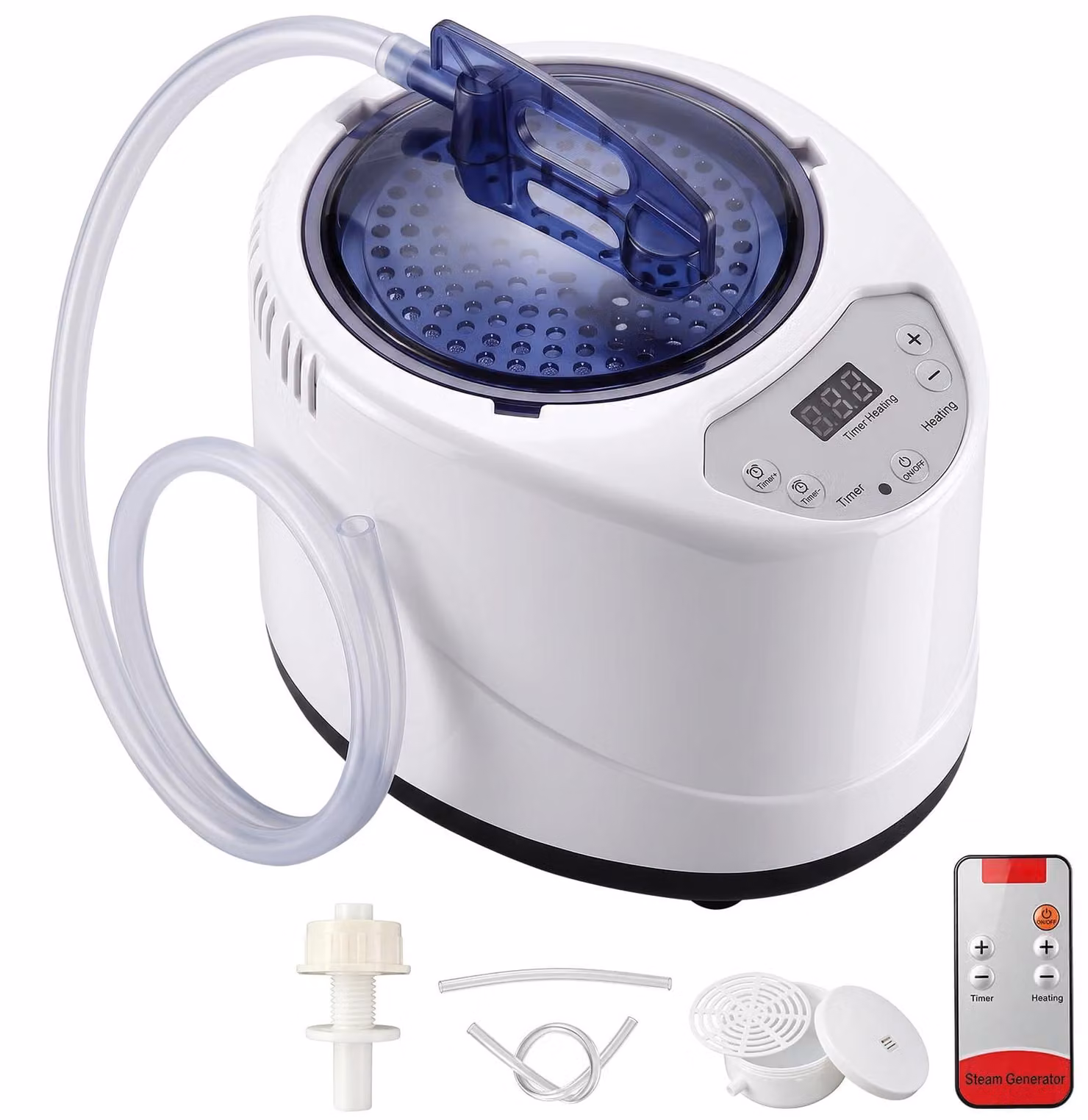 Generatore di vapore da 1200 W, serbatoio dell'acqua da 3 litri, 15 livelli di riscaldamento, timer