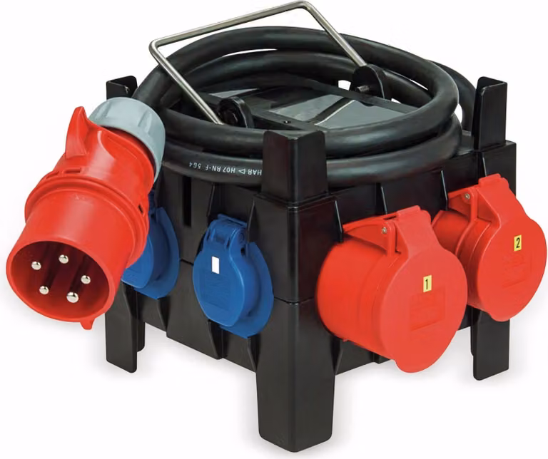 Distributore di corrente PCE, IMST, 1x CEE 16A & CEE 32, 3x presa di contatto di protezione