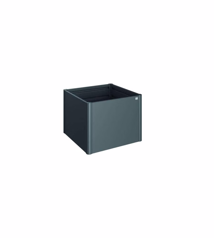 Aiuola rialzata Misura 1x1 grigio scuro metallizzato