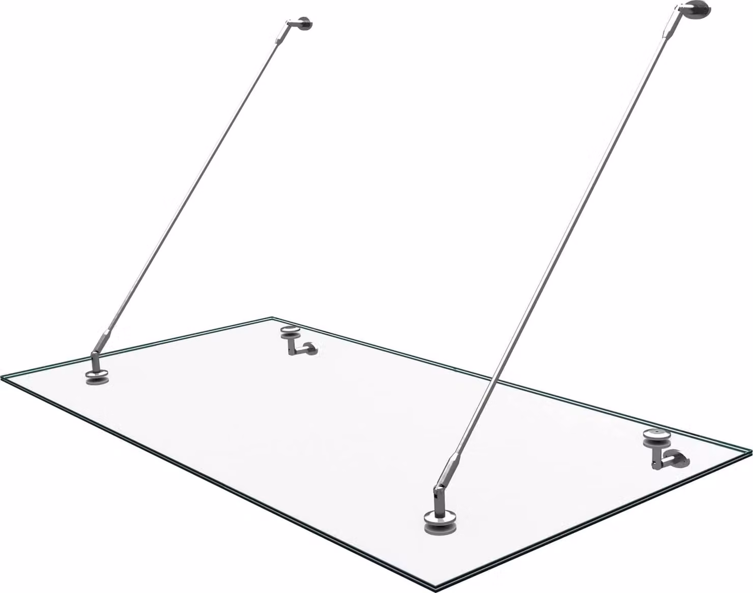 doporro Pensilina Tettoia Porta Balcone Esterno 90x180cm, Tettoia per Porta Balcone Finestre Tendalino da Esterno con 3 Staffe