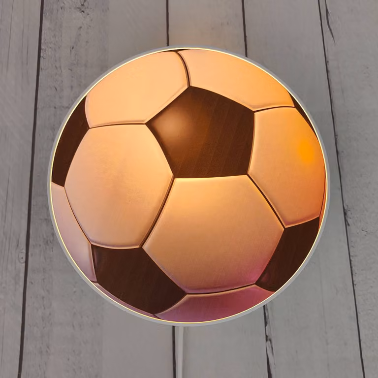 Niermann Standby Applique Calcio con interruttore e spina Fußball, Cameretta, Plastica, Applique