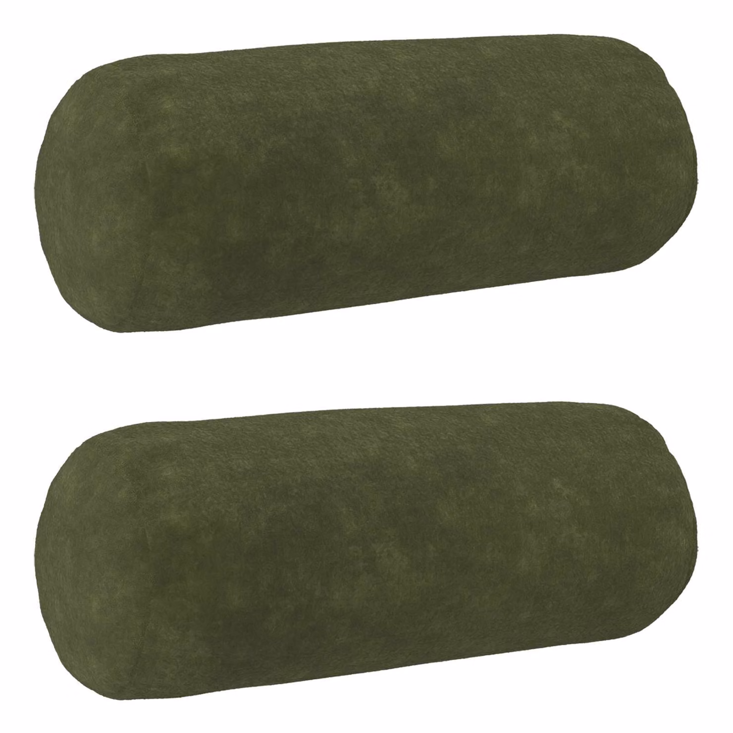 Set di 2 cuscini vidaXL HEERLEN in microfibra verde con rivestimento lavabile