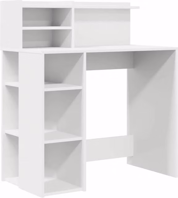 Scrivania moderna Design In bianca in MDF con finitura opaca L/P/H: 90 x 48 x 101,5 cm – 1