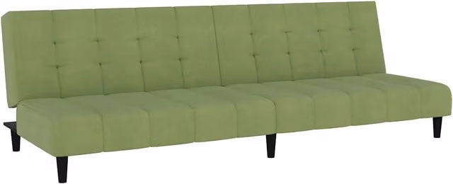 Divano letto | Sof¨¤ letto | Letto singolo a 2 Posti Verde Chiaro in Velluto