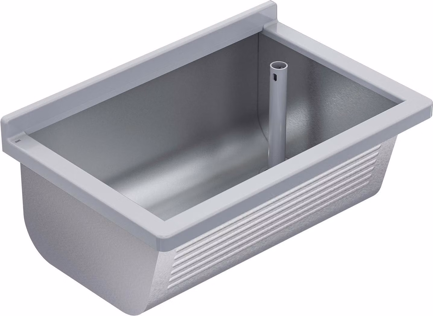 KWC AR lavabo, SIRIUS, acciaio inox, 700x328x460 mm, scarico a destra